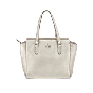 Kate Spade Metallic Jackson Leather Medium Satchel Crossbody Bag AND Wallet